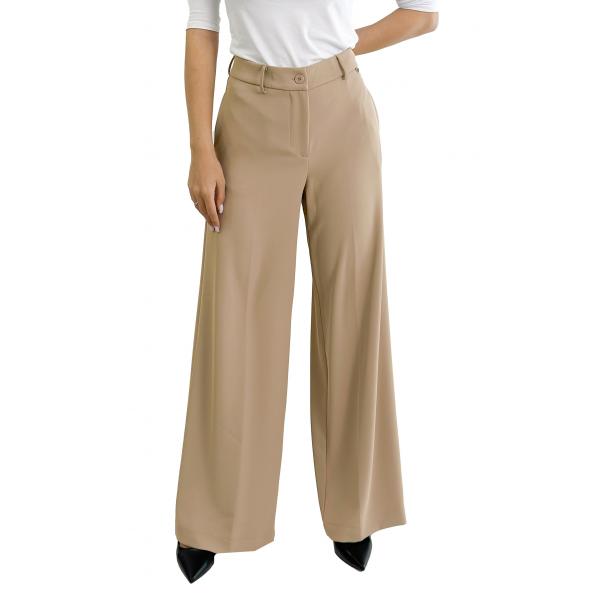 Pantaloni palazzo a vita alta Please 